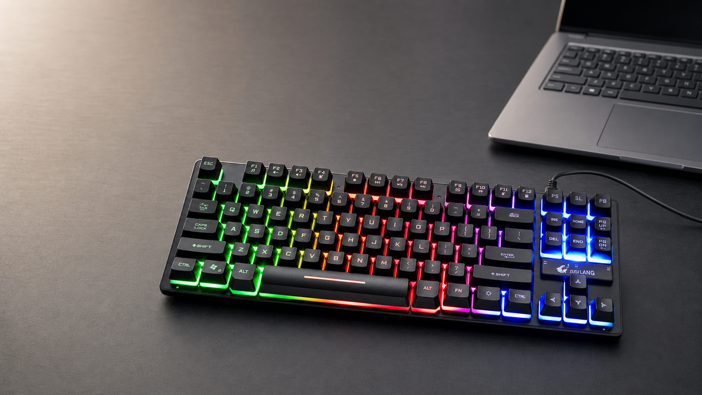 Mechanical Keyboard lifestyle banner (desktop)
