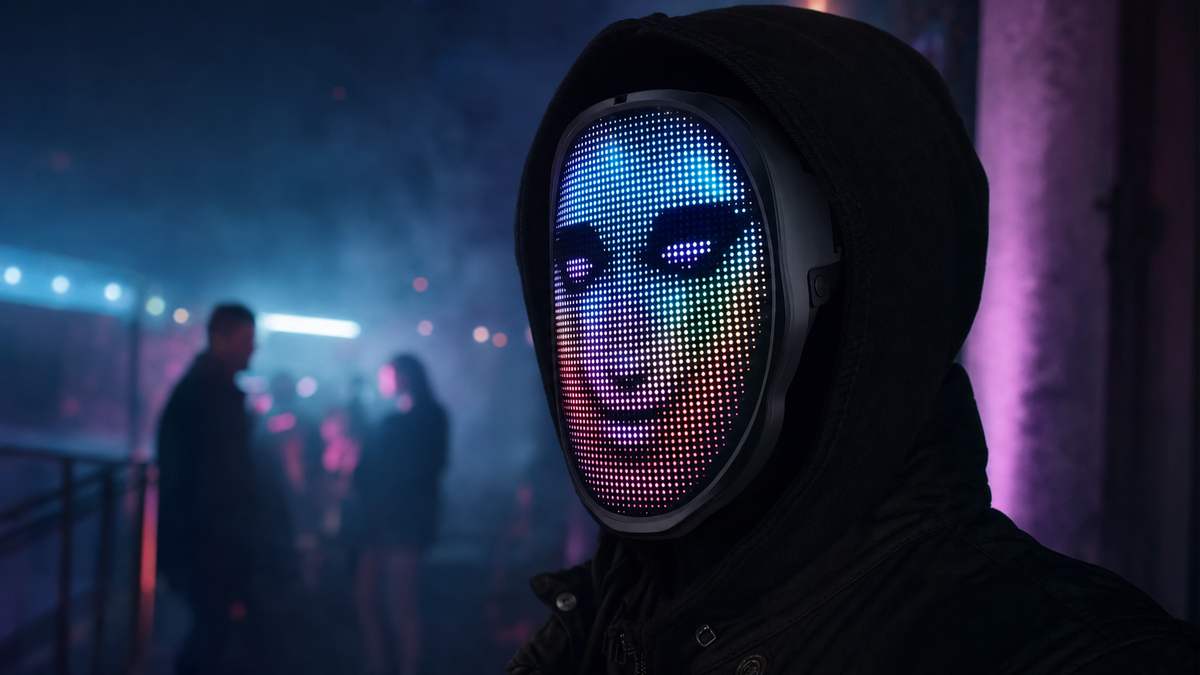 LED Halloween Face Mask lifestyle banner (desktop)