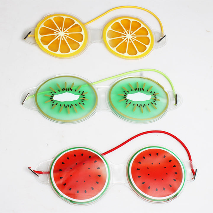 Maschera gel per gli occhi a forma di frutta