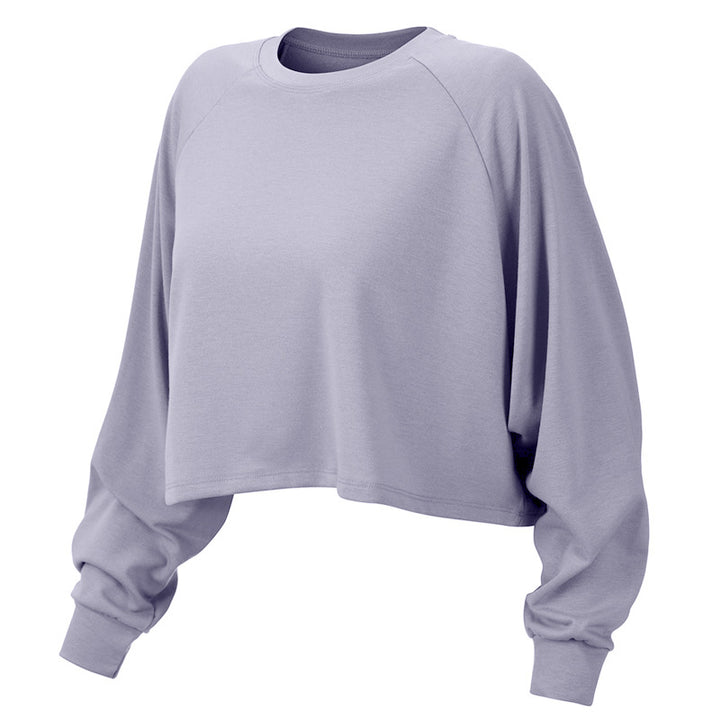 Long-Sleeve Cropped Workout Top