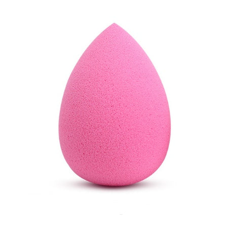 Pink teardrop Makeup Sponge Puff on a white background