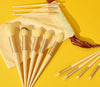 13 bolsas amarillas de tela
