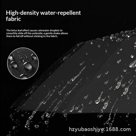Close-up of rain droplets on an umbrella canopy
