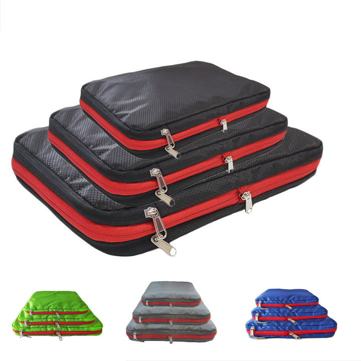 Waterproof Nylon Travel Packing Cubes — 3-Piece Set