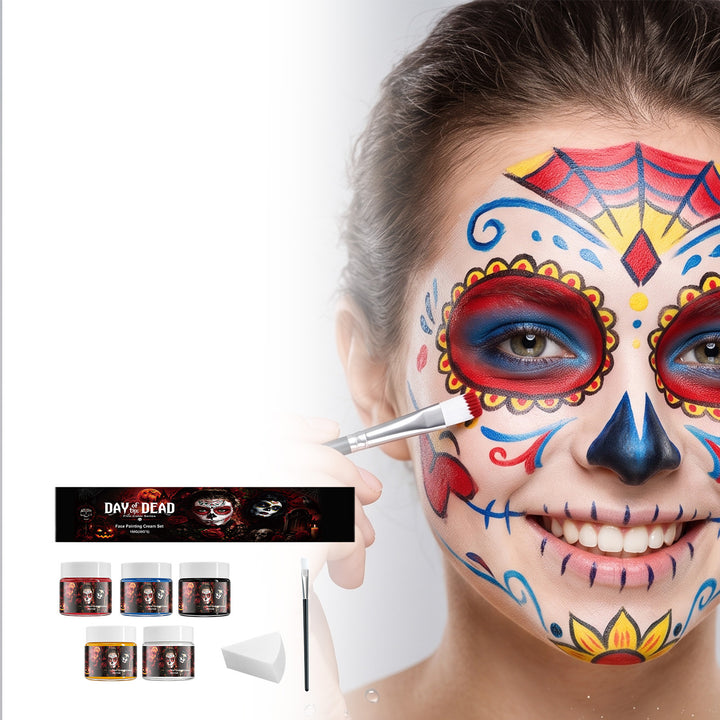 5-Color Halloween Face Paint Kit