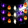 Calabaza morada de fantasma murciélago