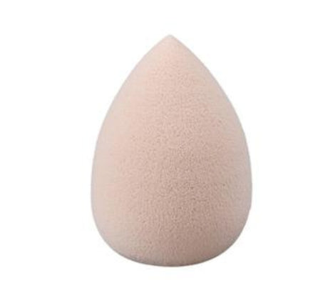 Beige teardrop Makeup Sponge Puff on a white background