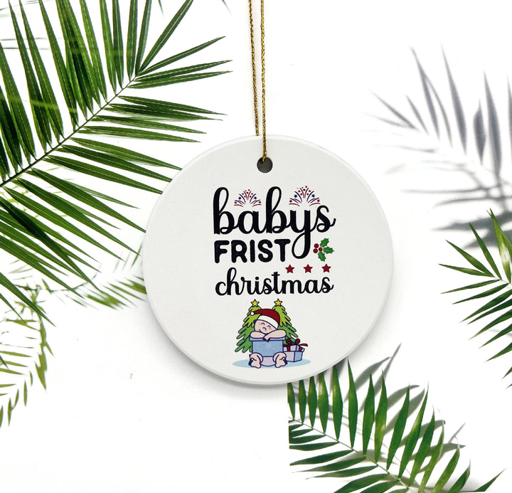 Ornement de Noël en céramique imprimée