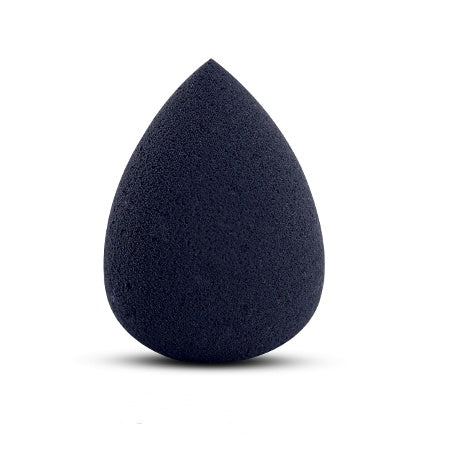 Black teardrop Makeup Sponge Puff on a white background