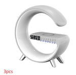 White G-Shaped LED Lamp with digital display, button row and red “3pcs” text