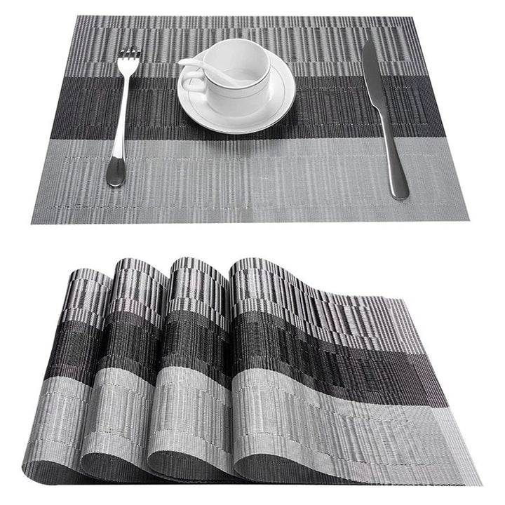 PVC Woven-Style Dining Placemats