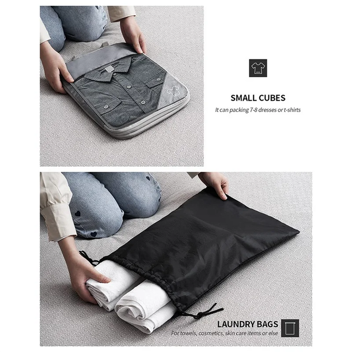 6-Piece Travel Packing Organiser Set