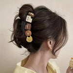 4-Pack Wavy Hair Claw Clips