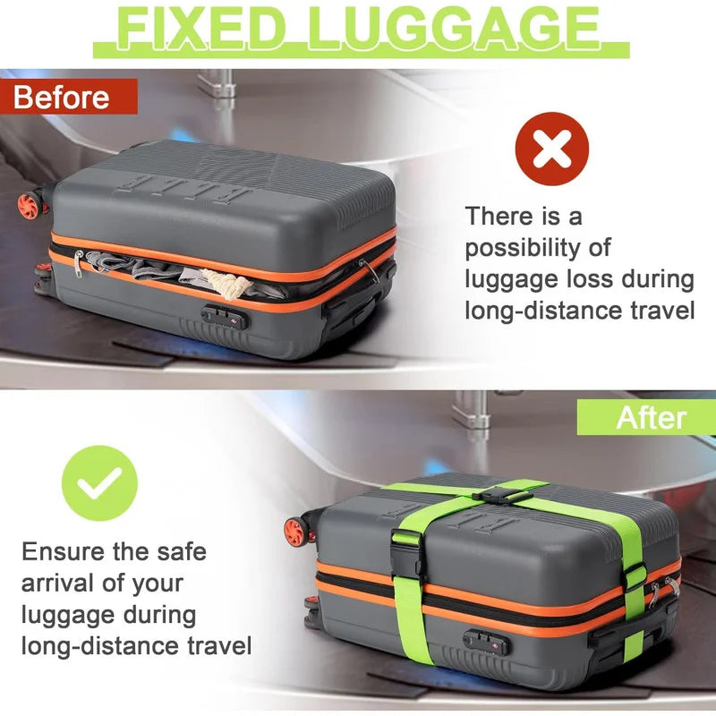 Luggage Straps – 4 Pack