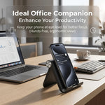 Support pliable pour téléphone de bureau