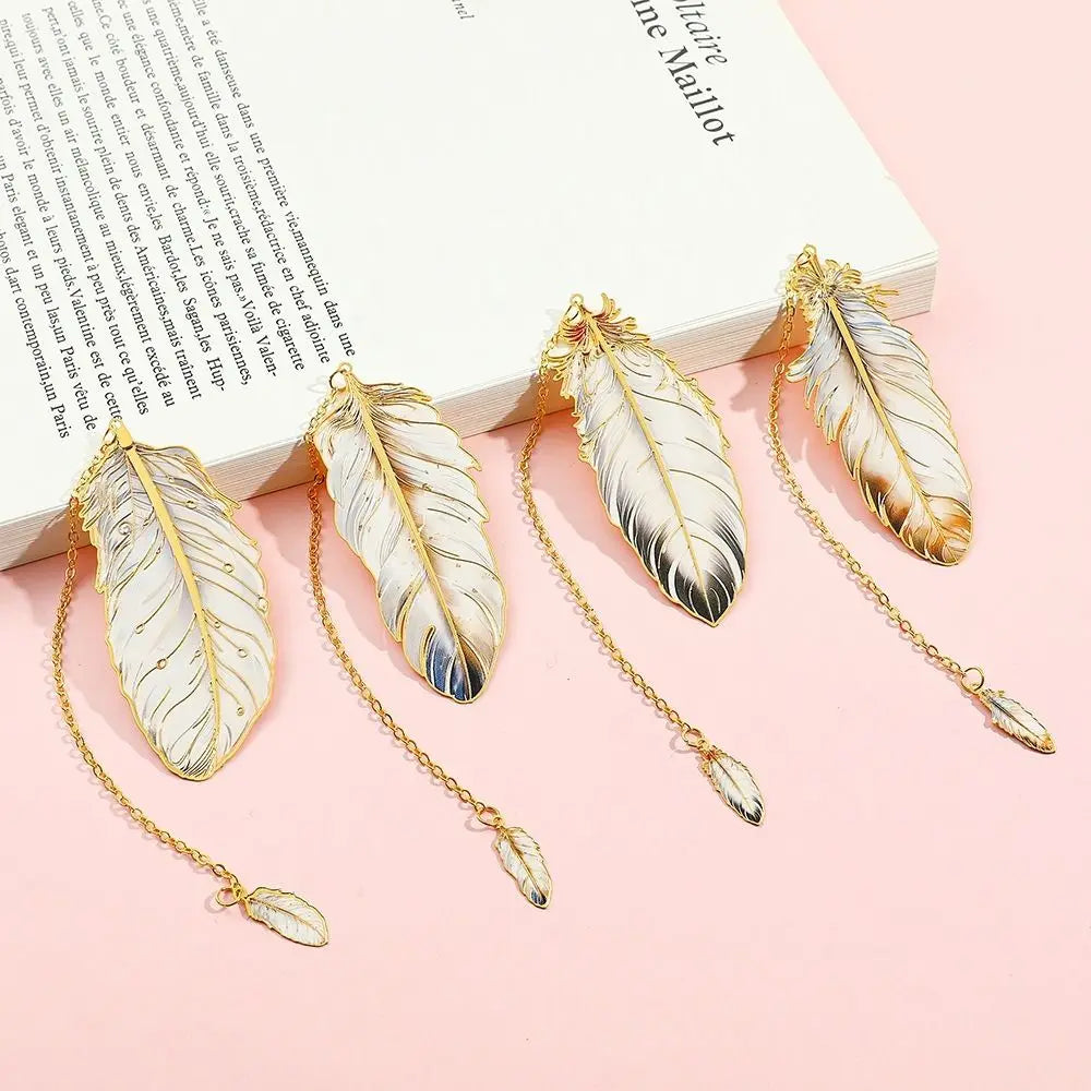 Metal Feather Bookmark