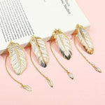 Metal Feather Bookmark