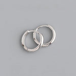 Boucles d’oreilles créoles argentées