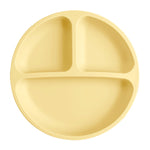 Assiette à ventouse compartimentée en silicone