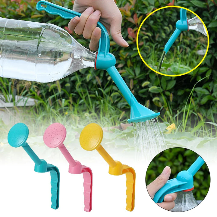 Bottle-Top Plant Watering Attachment
