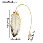 Metal Feather Bookmark