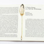 Metal Feather Bookmark