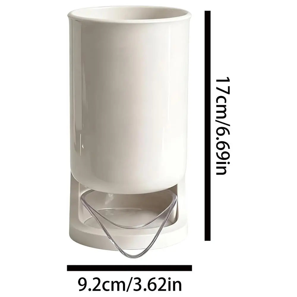 Porte-ustensiles de cuisine avec égouttage automatique