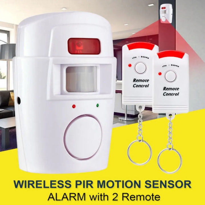 PIR Motion Alarm & Two Remotes