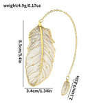 Metal Feather Bookmark