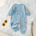 Cotton Animal Print Baby Romper