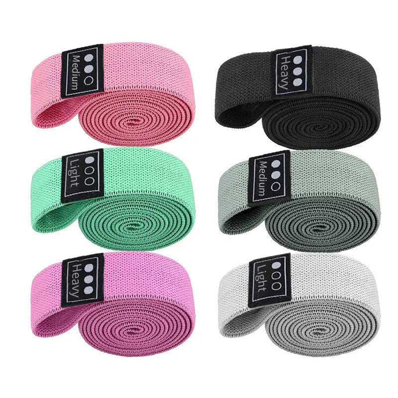 Conjunto de 3 bandas de resistência longas em tecido