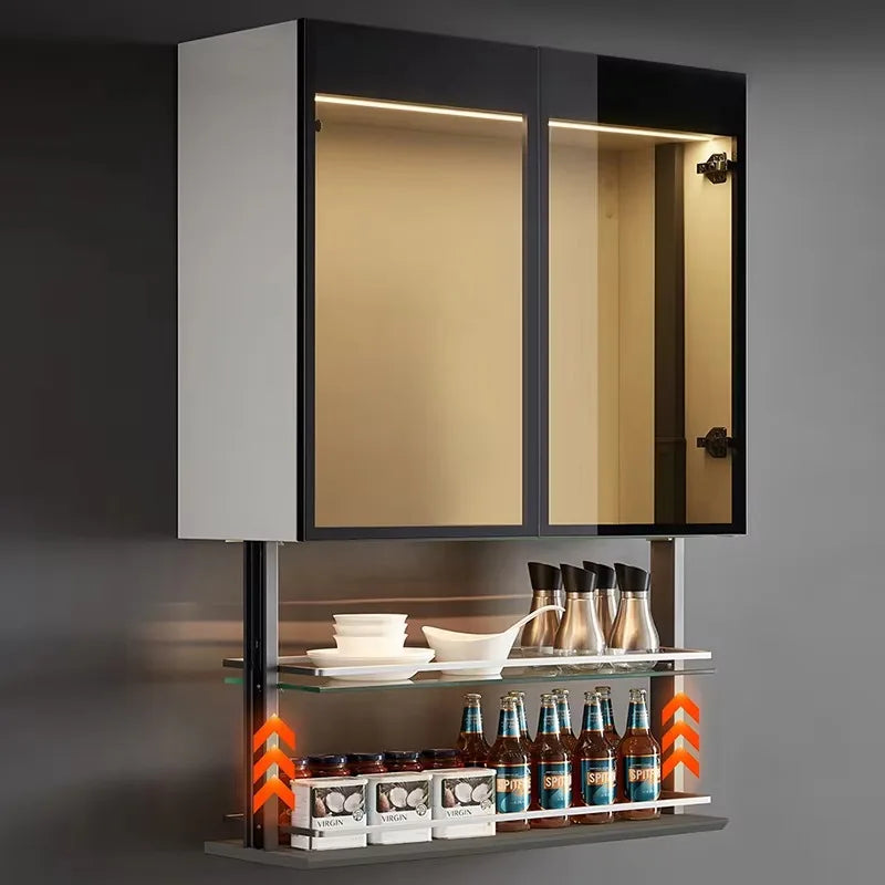 Electric Lift Kitchen Storage Cabinet
