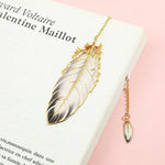 Metal Feather Bookmark