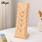 Expositor de madera para collares