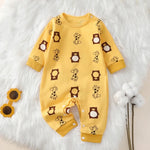Cotton Animal Print Baby Romper