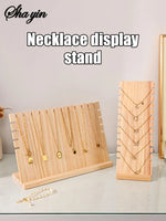 Expositor de madera para collares