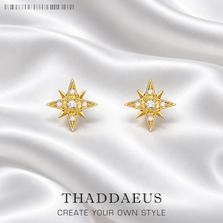 Sterling Silver Star Stud Earring