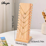 Expositor de madera para collares