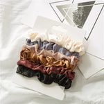 6er-Pack Haargummis aus Satin