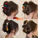 4-Pack Wavy Hair Claw Clips