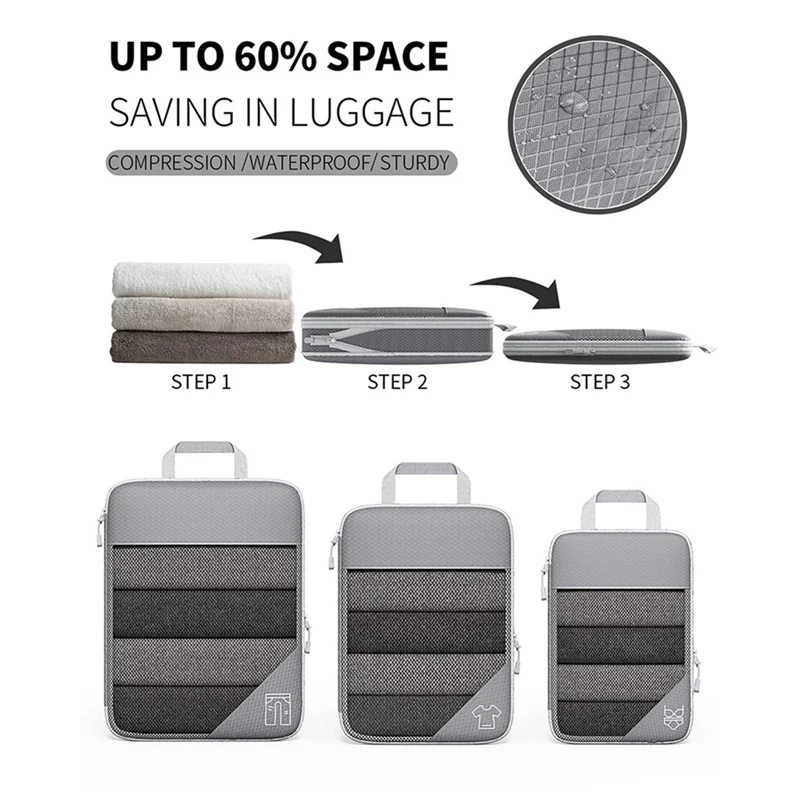Ensemble de 6 organiseurs de voyage pour bagages
