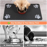 Alfombrilla absorbente para comedero de mascotas