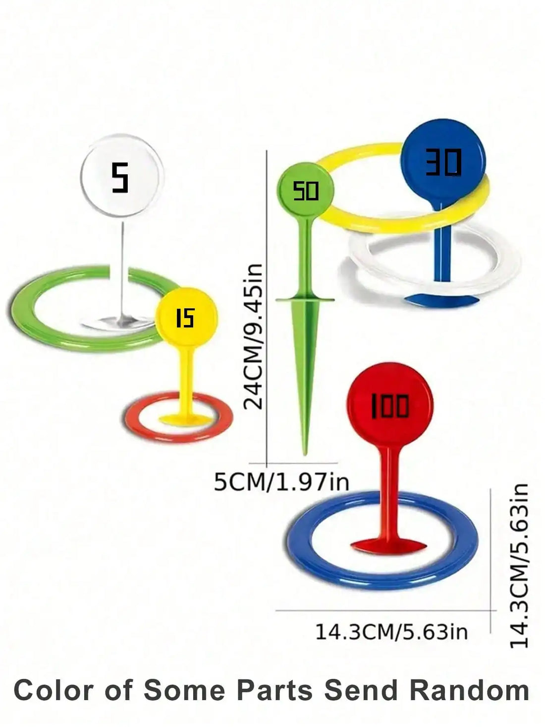 Gioco del lancio degli anelli arcobaleno