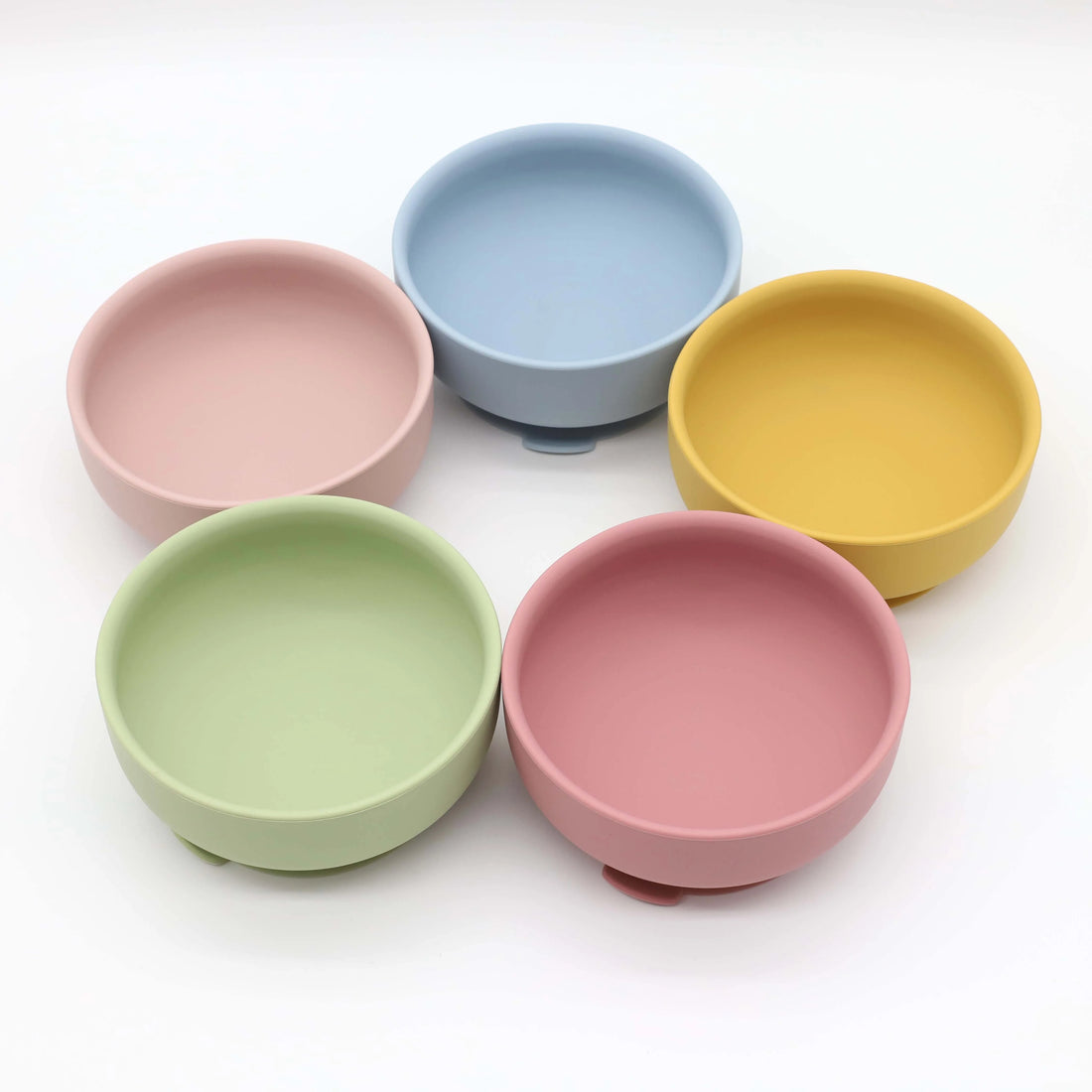 Silicone Suction Bowl & Wooden-Handle Spoon