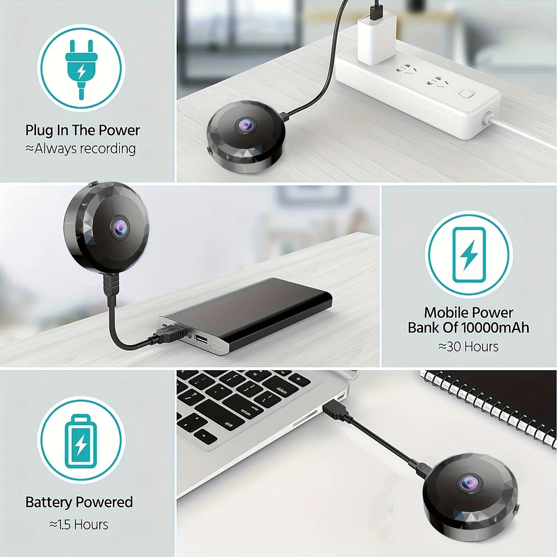 Mini WiFi Camera with Magnetic Mount