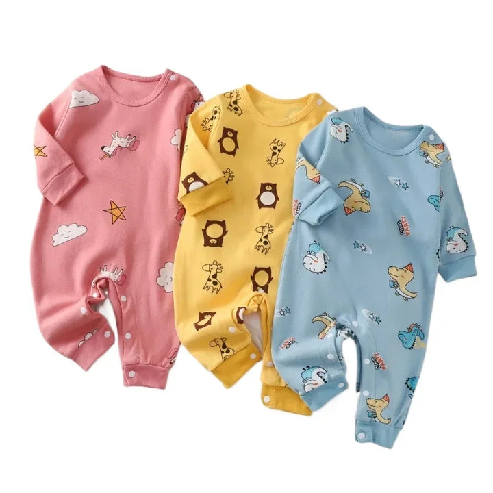 Cotton Animal Print Baby Romper