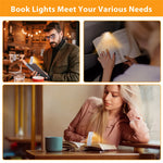Luz de lectura con pinza recargable por USB