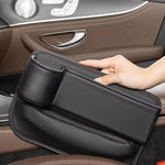 Organizador para o espaço entre o banco e a consola do carro, com suporte para copos