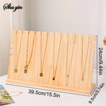 Expositor de madera para collares