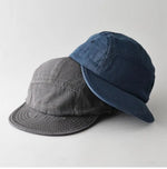 Plain Five-Panel Short-Brim Cap